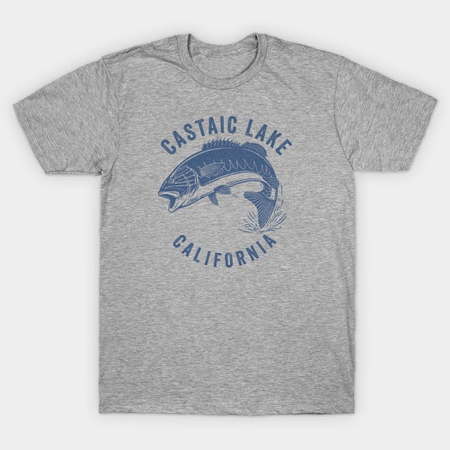 Castaic Lake California Fishing T-Shirt by Eureka Shirts